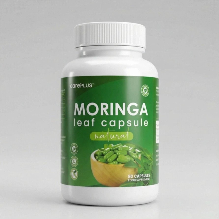 Moringa Leaf Capsules 80 | Pure Himalayan Moringa Oleifera | Vegan Supplement